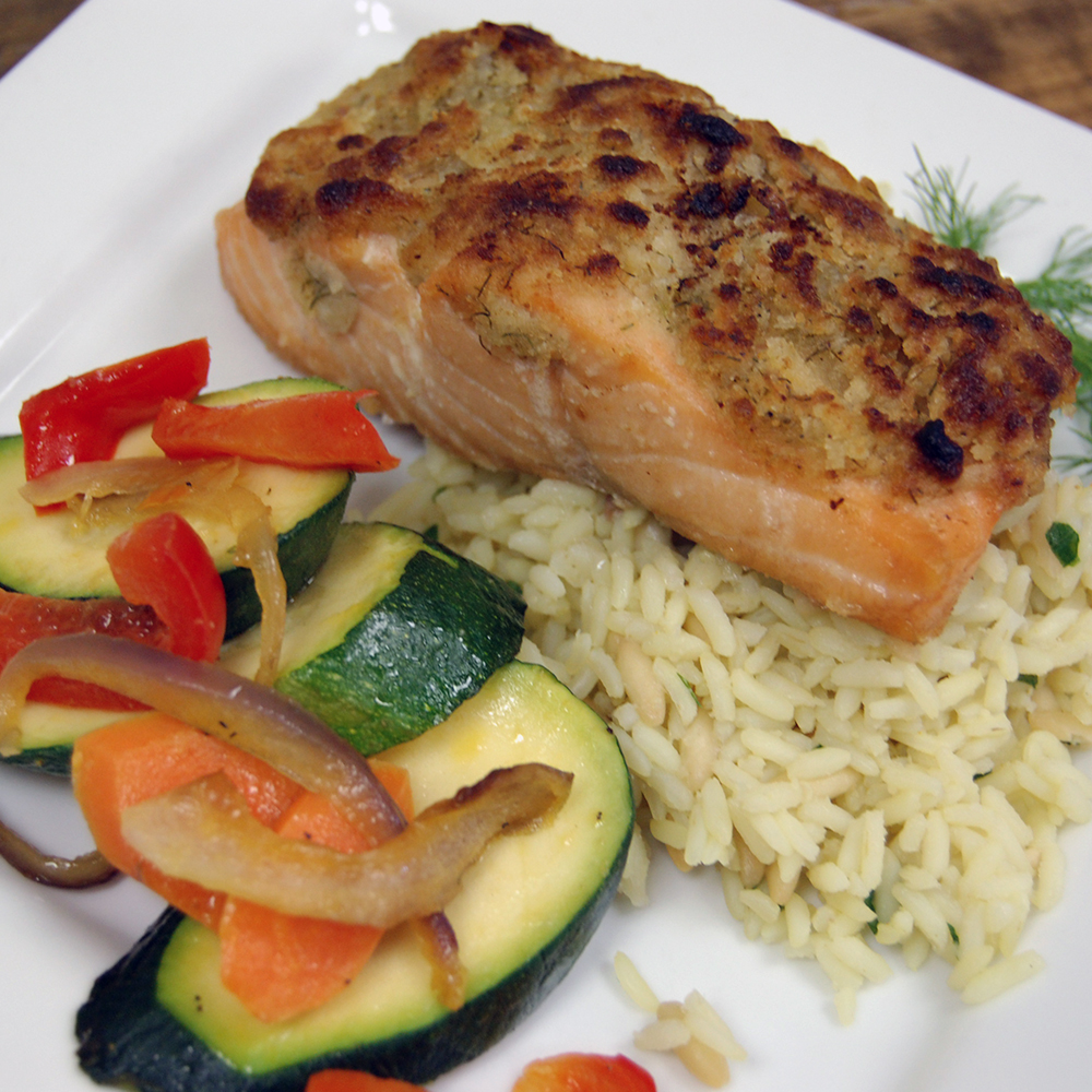 Crusted Baked Salmon